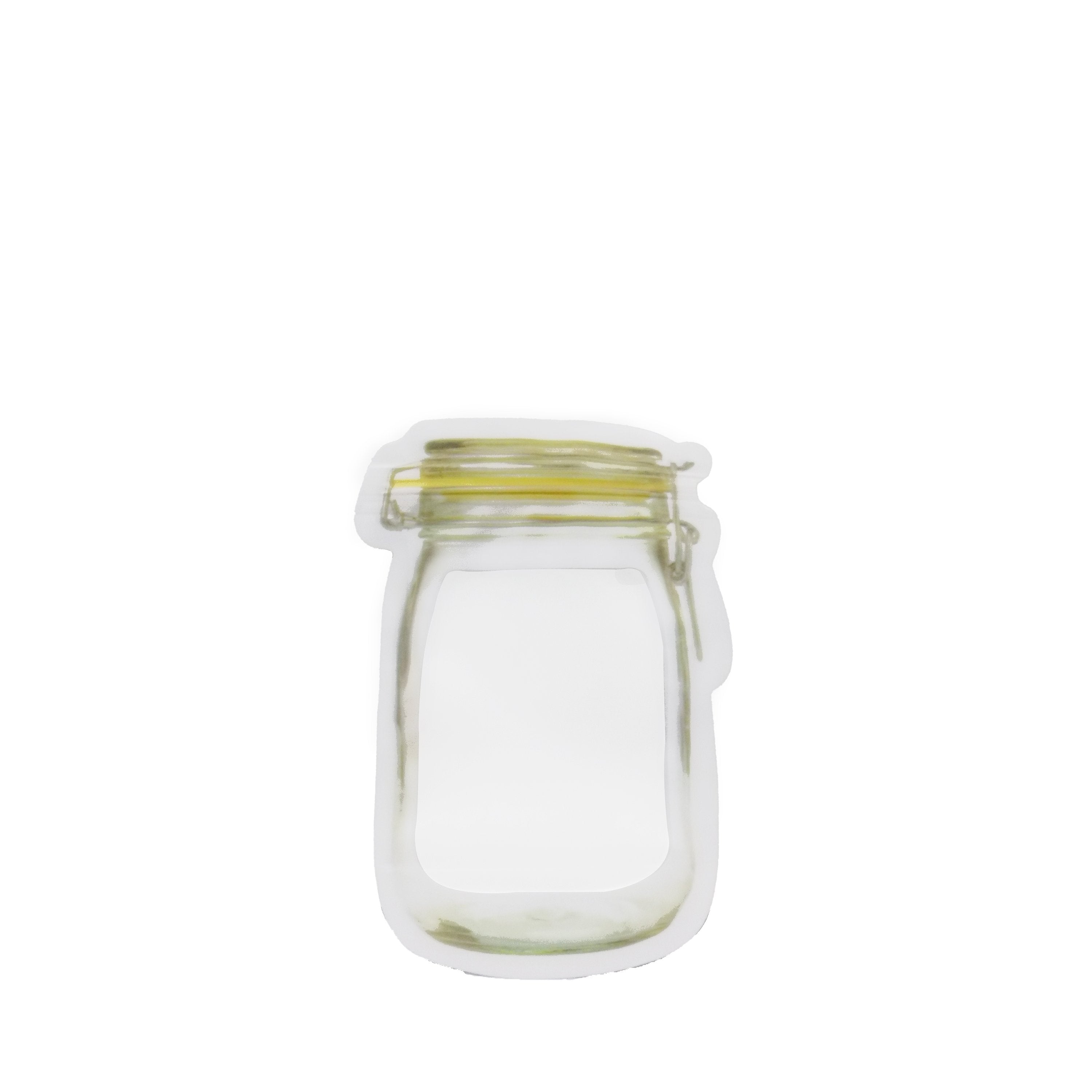 1073 Reusable Airtight Seal Plastic Food Storage Mason Jar Zipper (150ml) - SkyShopy 1073 Reusable Airtight Seal Plastic Food Storage Mason Jar Zipper (150ml) - SkyShopy